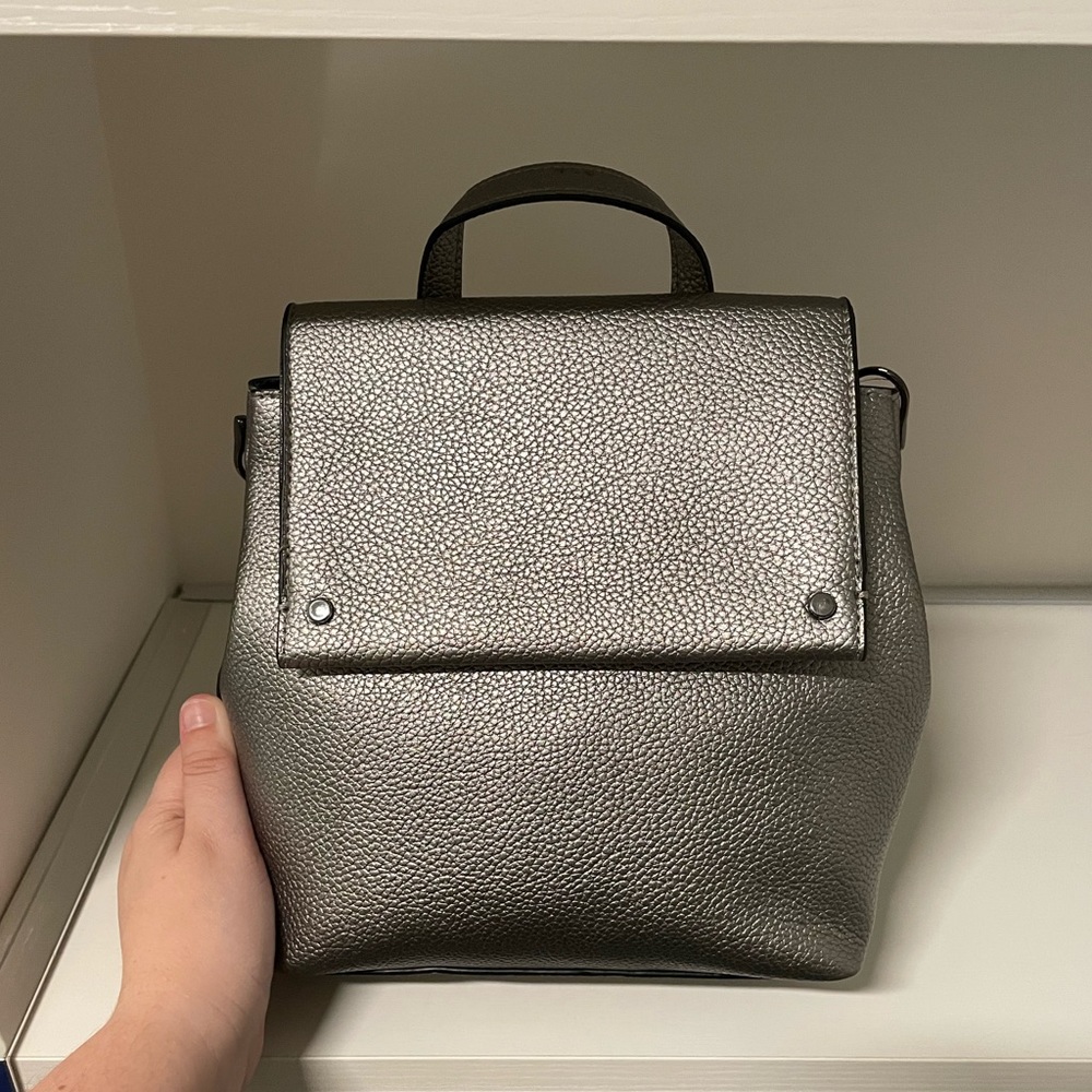 NEW Gray/Silver Backpack